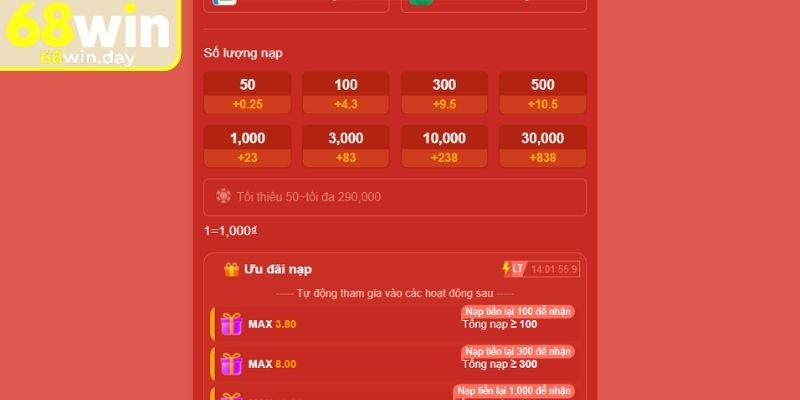 Nạp Và Rút Tiền 68win - Hướng Dẫn Cho Người Chơi Mới 2 Nạp và rút tiền 68win bằng ví điện tử