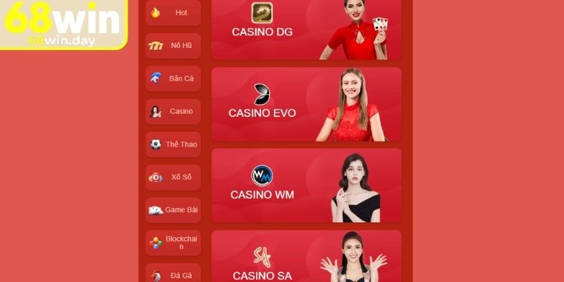 Tổng quan thông tin về sảnh EVO 68win